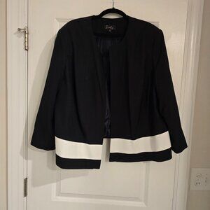 New Emily Black and White Blazer in 22W